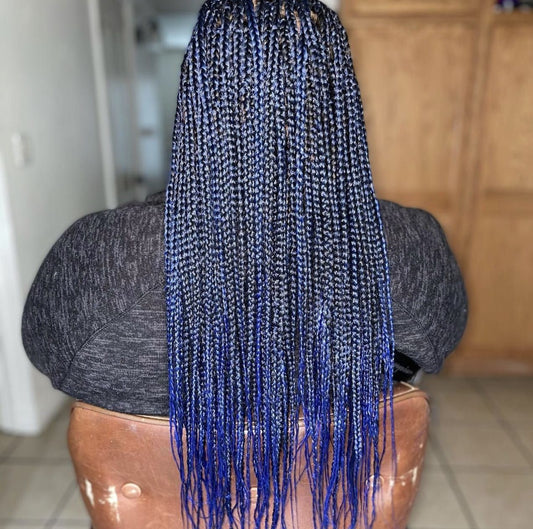 Medium Waist length box braids