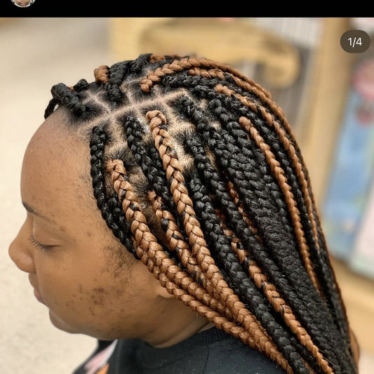 Medium Box Braids Butt Length